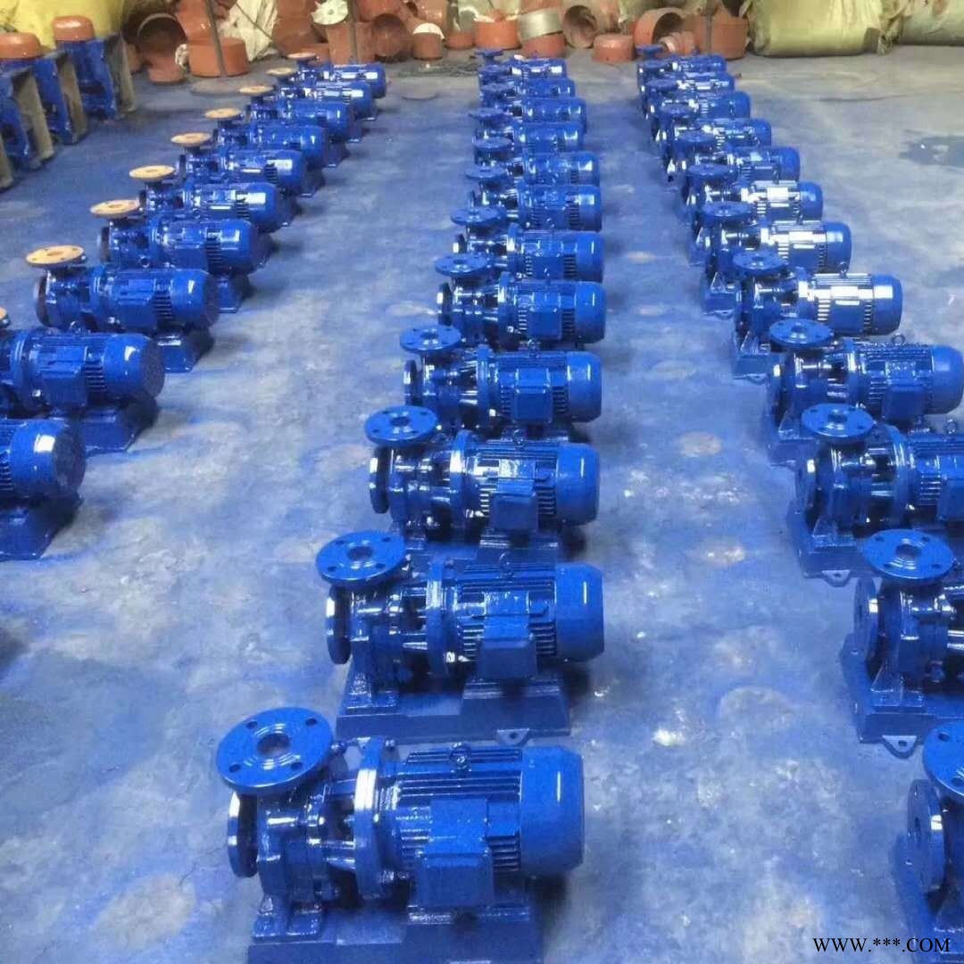 壹宽泵业供应卧式管道泵 ISW65-250A循环管道泵  农田灌溉增压泵 浇地泵图1