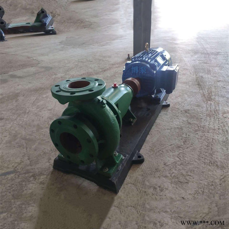 博泵厂家现货直销IISR65-50-160JA型热水循环专用热水泵 热水锅炉给水单级单吸卧式热水清水泵 工业用热水离心泵图1