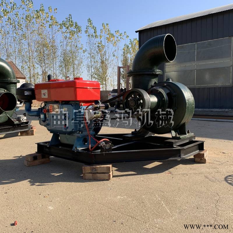 汽油机消防水泵 高扬程柴油离心泵 电启动大流量离心泵图1