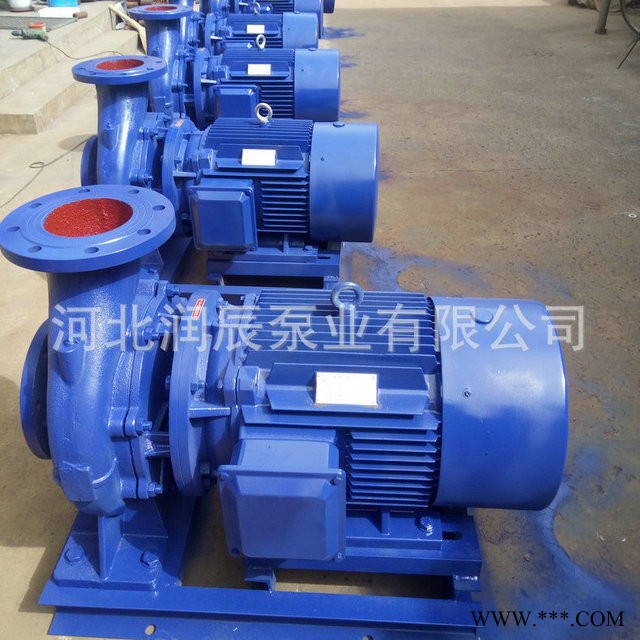 润辰 厂家直销空调循环管道离心泵ISW80-160 卧式管道泵图1