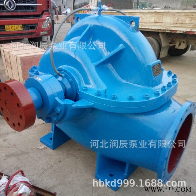润辰 厂家直销中开式双吸泵200S-63 高扬程双吸离心泵 机封式双吸泵图1