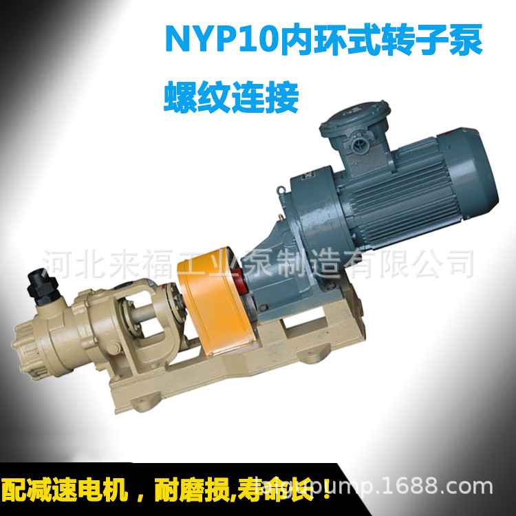 环氧树脂专用泵 密封泵 NYP10高粘度管道泵 40mm口径不锈钢转子泵示例图5