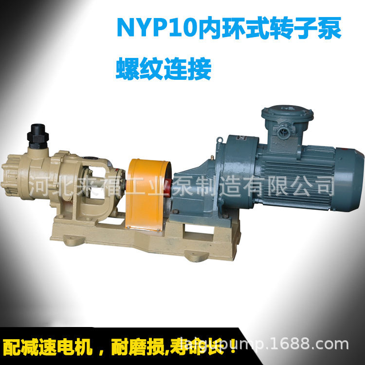 环氧树脂专用泵 密封泵 NYP10高粘度管道泵 40mm口径不锈钢转子泵示例图7