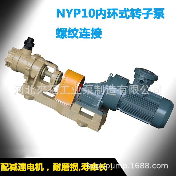 环氧树脂专用泵 密封泵 NYP10高粘度管道泵 40mm口径不锈钢转子泵示例图6