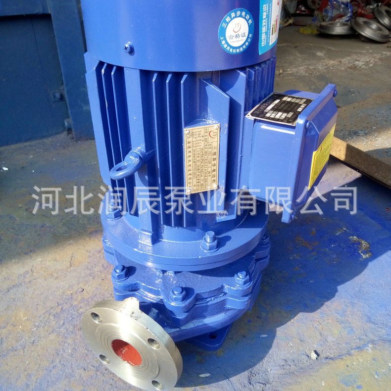 热水管道泵 ISG65-160立式380v高扬程管道循环泵示例图4