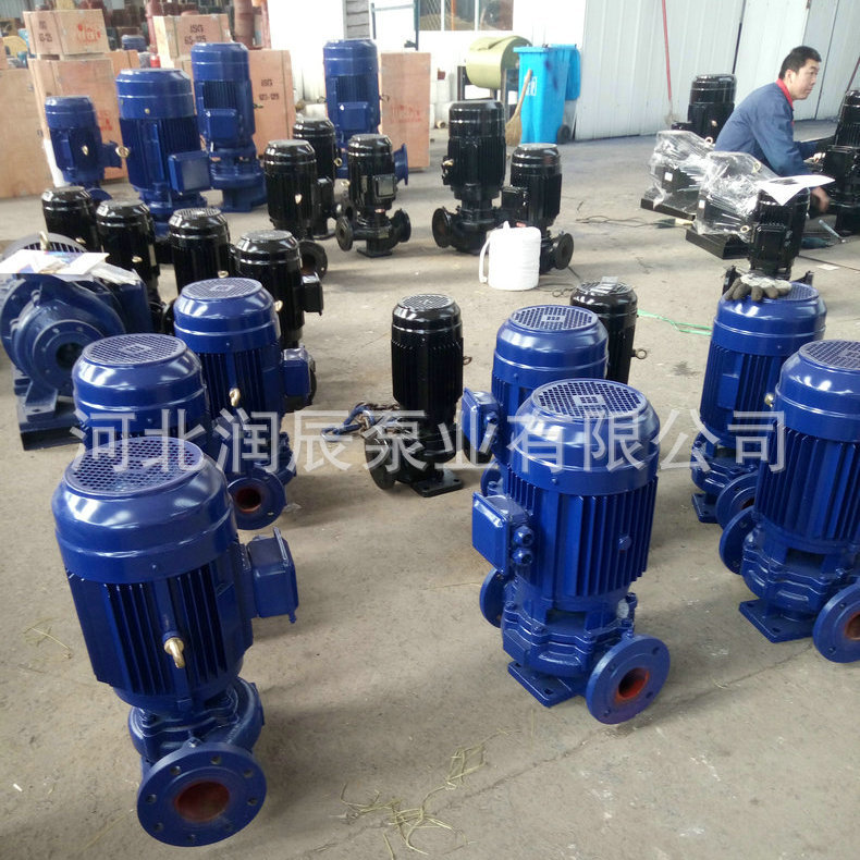 热水管道泵 ISG65-160立式380v高扬程管道循环泵示例图7