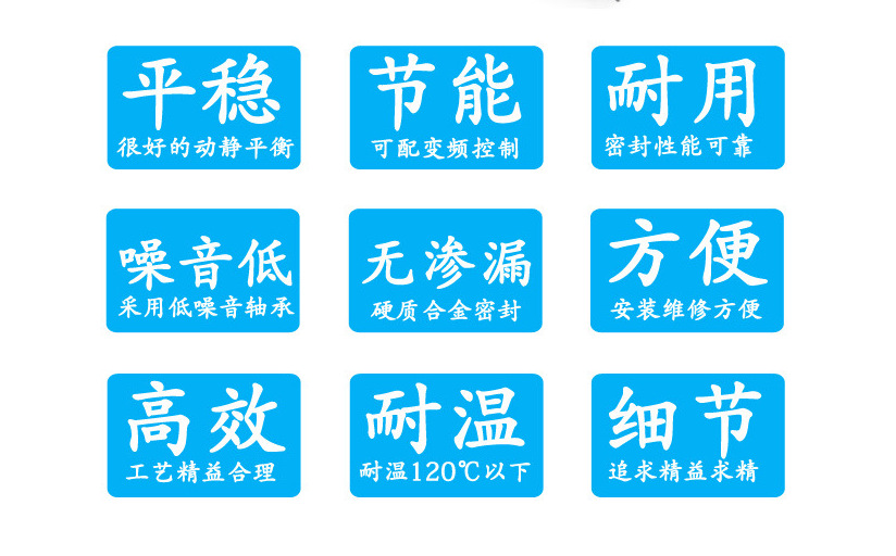 IS65-50-125不锈钢卧式管道泵立式管道泵 316L防爆 304、316配件示例图6