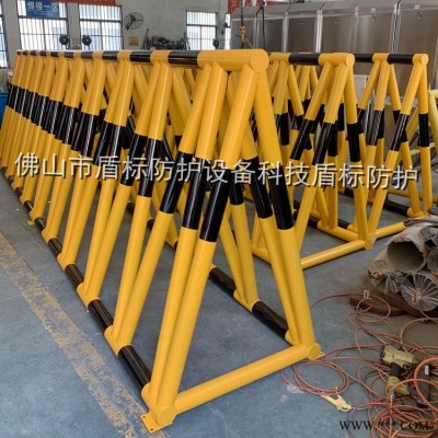 花都单位门口防冲撞电动拒马 子母式伸缩电动拒马护栏 防车冲闯智能围挡 电动路障定制