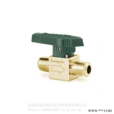 世伟洛克黄铜旋塞阀NPT外螺纹 旋塞阀 B-4P4T2