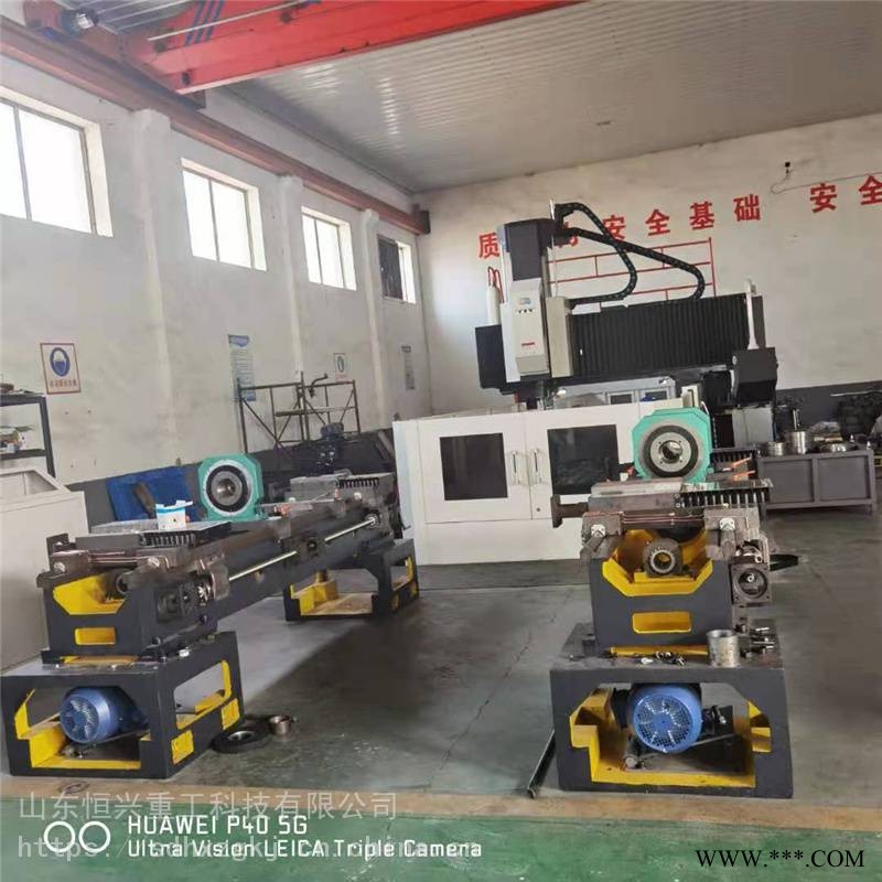 高精度数控双头车床 气动车床 恒兴牌全自动数控机床 冷拔圆钢 托辊轴图1