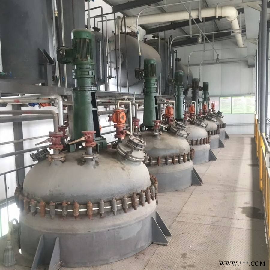 出售山东卓信产2吨 3吨 5吨搪瓷反应釜 防爆电机 机械密封   3吨淄博太极反应釜11台