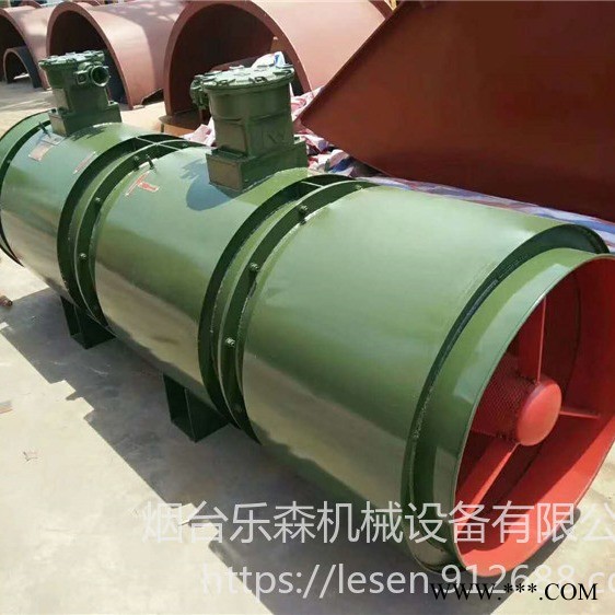 乐森 隔爆型对旋轴流通风机三相异步电动机，2个叶轮2台防爆电机 可电联