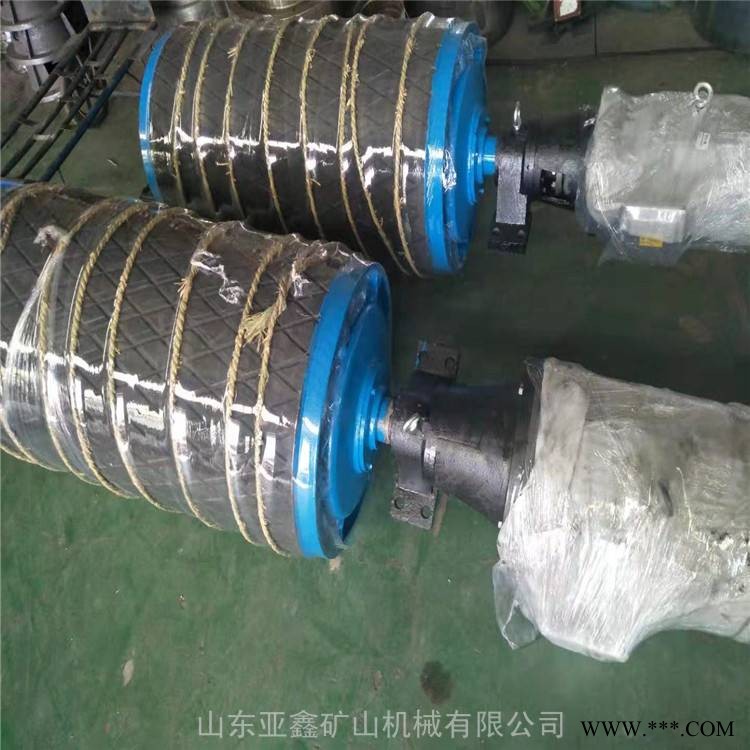 DSJ1000皮带机配件电动滚筒 45千瓦内置防爆电机外表包胶电动滚筒