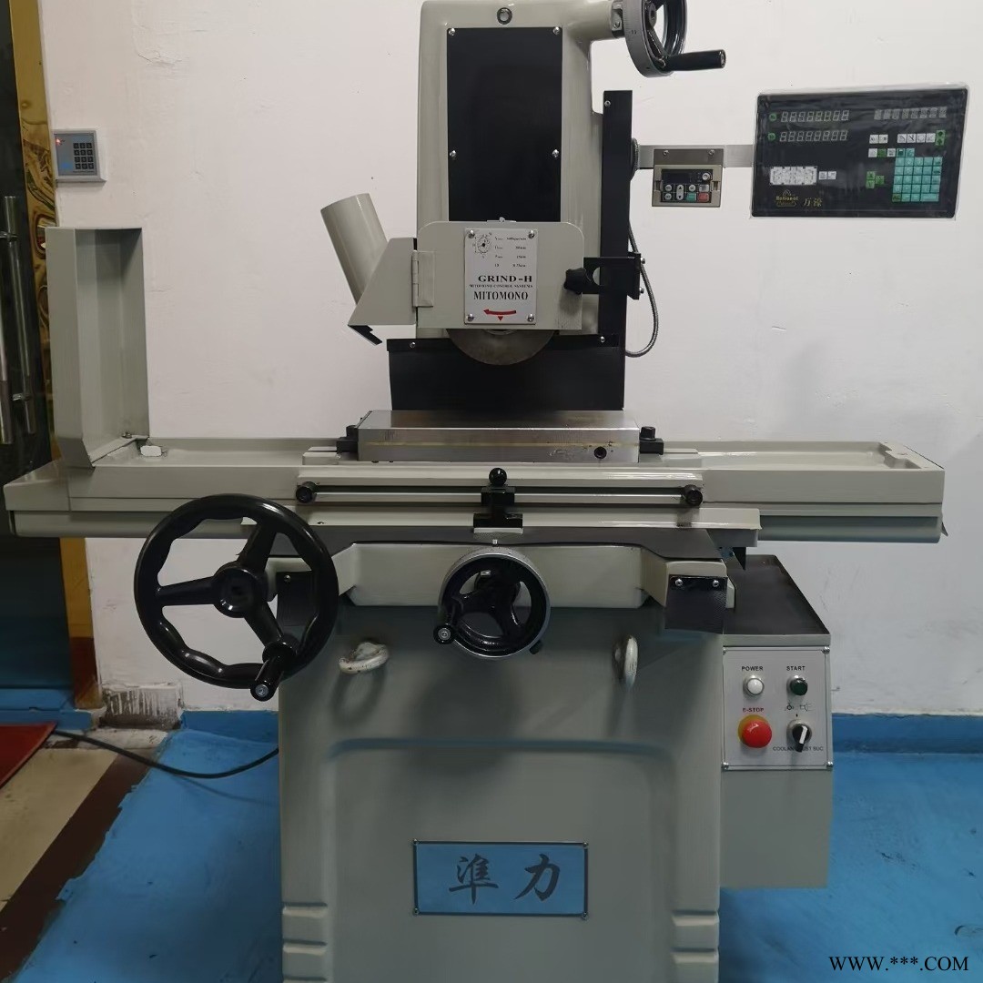 二手618手摇磨床 台湾准力小型精密磨床新机标准验收广东省内可保修图1
