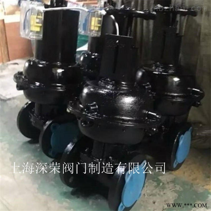 上海深荣 EG6B41WJ英标常闭式气动隔膜阀 常开式隔膜阀 可非标定制各种材质图1