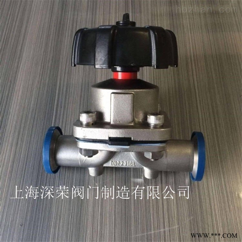 上海深荣 G81F快装卫生级隔膜阀 卫生级隔膜阀厂家 可非标定制各种材质图1