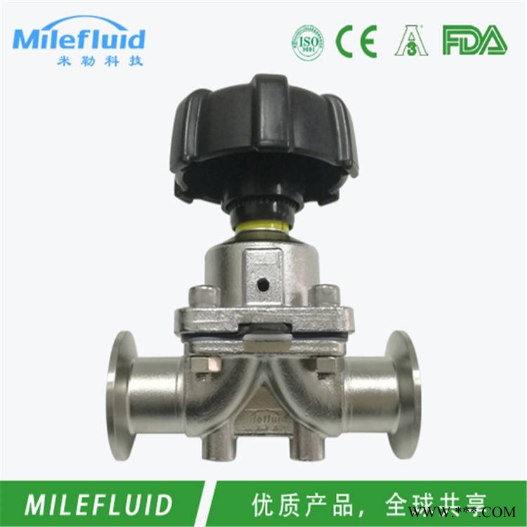 卫生级气动快装隔膜阀制药级304不锈钢气动快装隔膜阀规格图1
