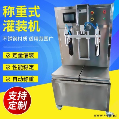 山东沃发 WF-CZ25 定做25公斤称重式芝麻酱灌装机 螺杆泵花生酱灌装机 甜面酱自动灌装机