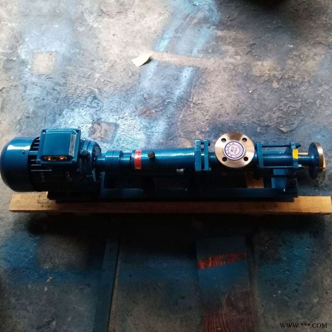 厂家直销耐腐蚀单螺杆泵G30-1 不锈钢螺杆泵厂家 化工泵 浓浆泵 污泥输送泵