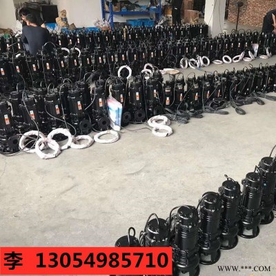 厂家供应 100WQ110-10-5.5KW 潜水排污泵 污水污物潜水泵 无堵塞潜水泵
