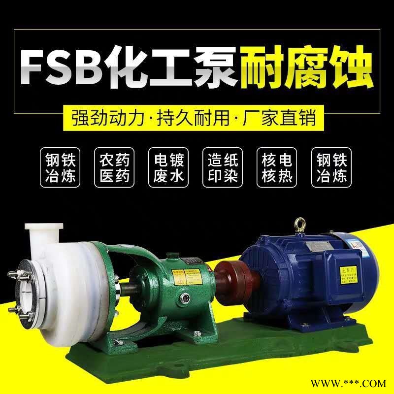80FSB-30L氟塑料离心泵，耐腐蚀化工泵，工程塑料离心泵图1