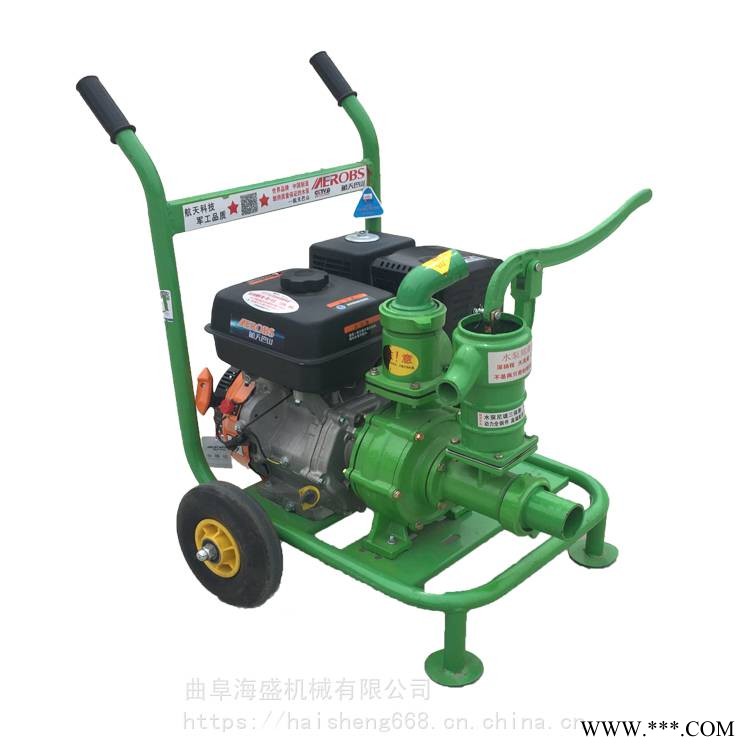 推车款汽油2寸离心泵 家用灌溉抽水泵 小型便携离心泵