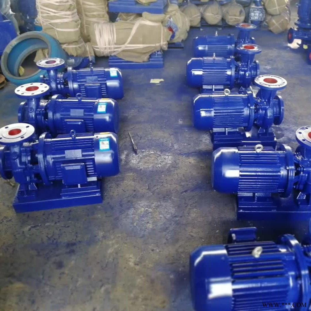 壹宽泵业供应管道离心泵  ISW100-250型卧式管道泵 锅炉热水循环泵  大流量高扬程供水泵图1
