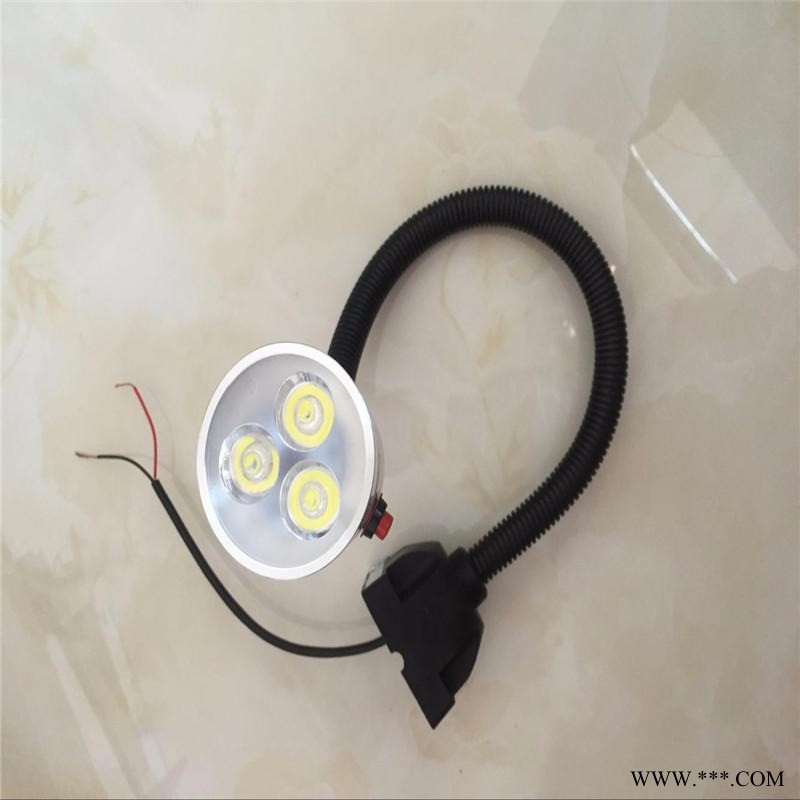 新品led机床灯长臂万向软管小方座灯 车床冲床钻床照明灯24V36V220V工作灯  安装有大方座    开关强磁图1
