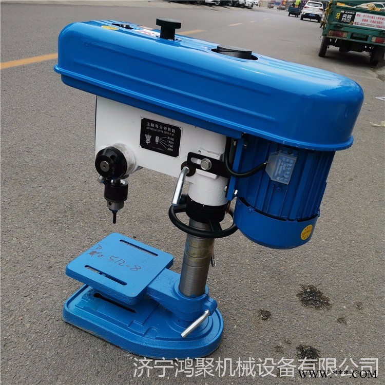 鸿聚牌16mm台式钻床 多功能工业台钻 半自动电动钻孔机 家用金属木工台钻图1