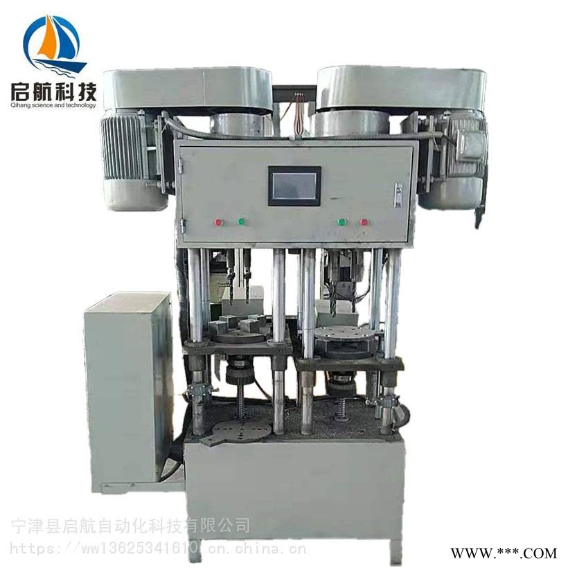 立式数控双联伺服多轴可调钻床启航科技