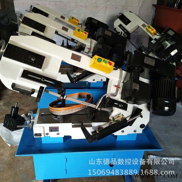 小型卧式金属带锯床712金属锯床出口锯床 剪刀式带锯床山东德品锯床现货图1