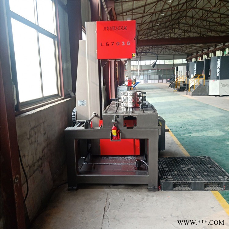 浩顺LG--7030锯床齿轮成型邢台立式锯床 钢板型材弓形锯 立式带锯床 数控金属切割锯床 批量生产 加工定制图1