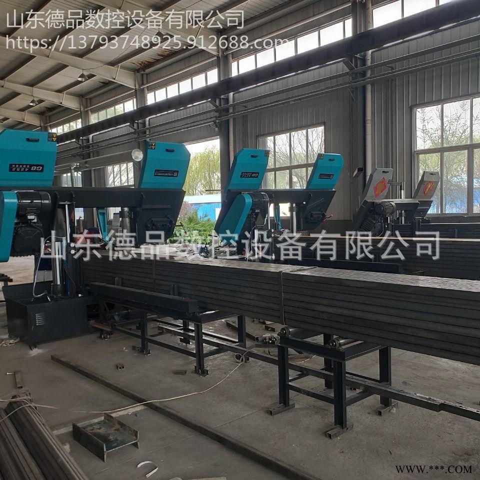 金属带锯床厂家现货工地钢筋带锯床 可成捆锯切建筑钢筋锯床 GT4240双立柱卧式锯床效率高省人工一台顶三台图1
