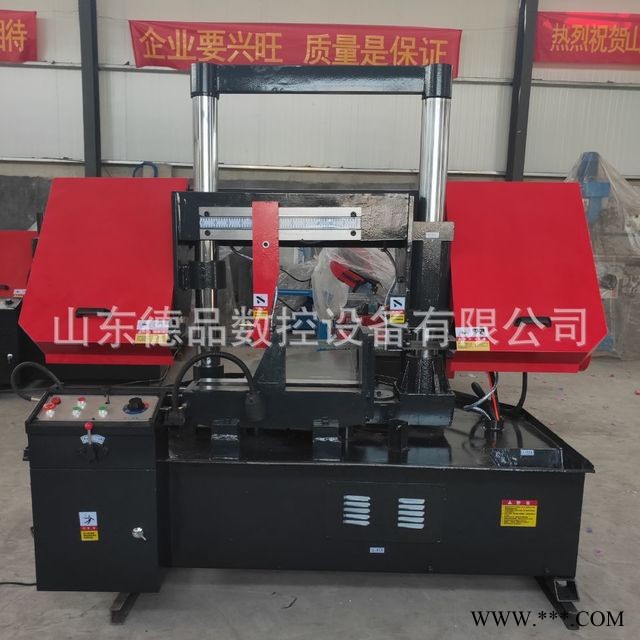 卧式锯床厂家销售卧式龙门金属带锯床液压带锯床GT4235 德品数控全国包邮终身维护图1