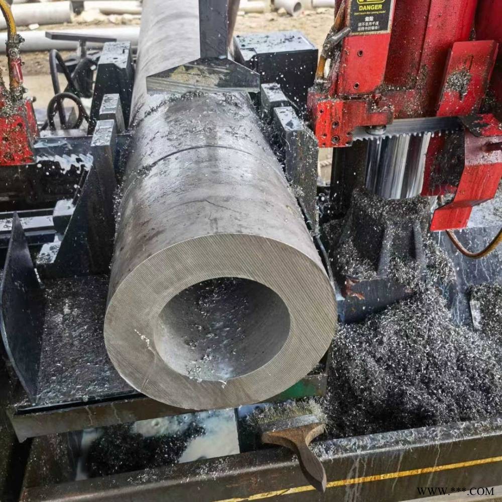2205不锈钢无缝管 双相钢厚壁管 锯床切割 按尺下料
