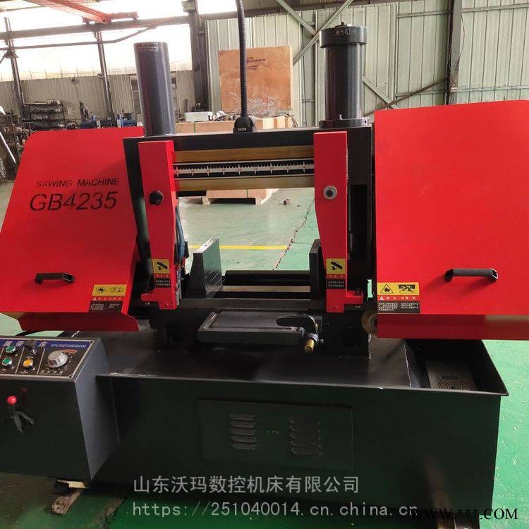 沃玛数控GB4235锯床 小型金属带锯床 液压加紧 方便操作图1