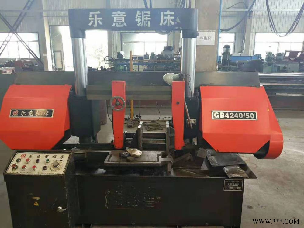 高价回收二手乐意GB4240-50带锯床二手锯床图1