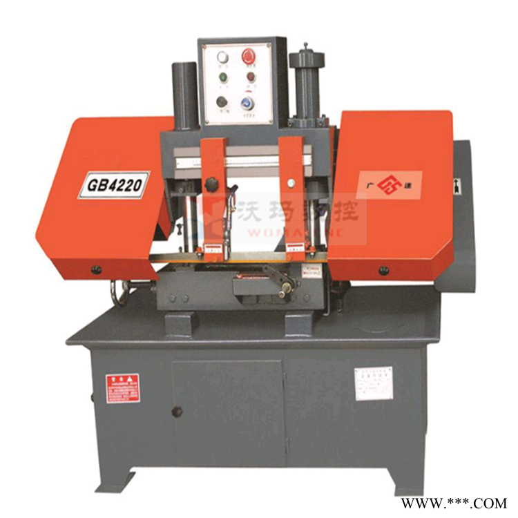 沃玛金属带锯床 GB4220型号双立柱锯床自动送料架图1