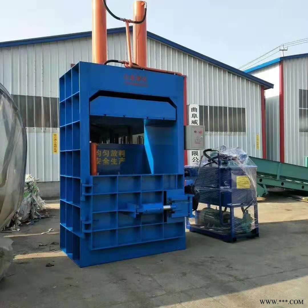 立式液压打包机 废纸塑料液压机 废铁压块机金属废纸箱纸壳压块