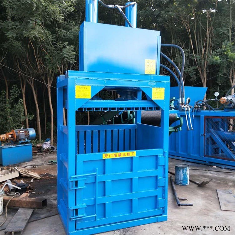宝泰机械小型双杠废纸纸箱40吨立式液压打包机 废金属饮料瓶打包机液压机