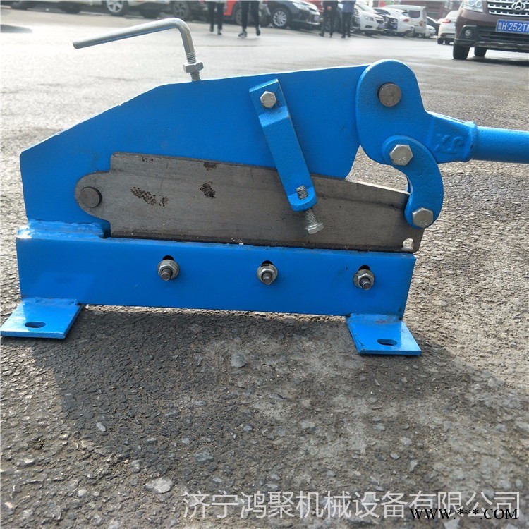 山东鸿聚牌350mm手动剪板机 地剪铁皮剪板机  铁皮铡刀台式剪板机批发价图1