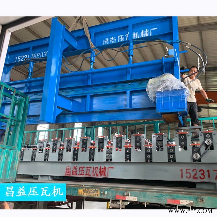 不锈钢板折弯机 昌益压瓦机 彩钢板折弯剪板机 数控液压折边设备图1
