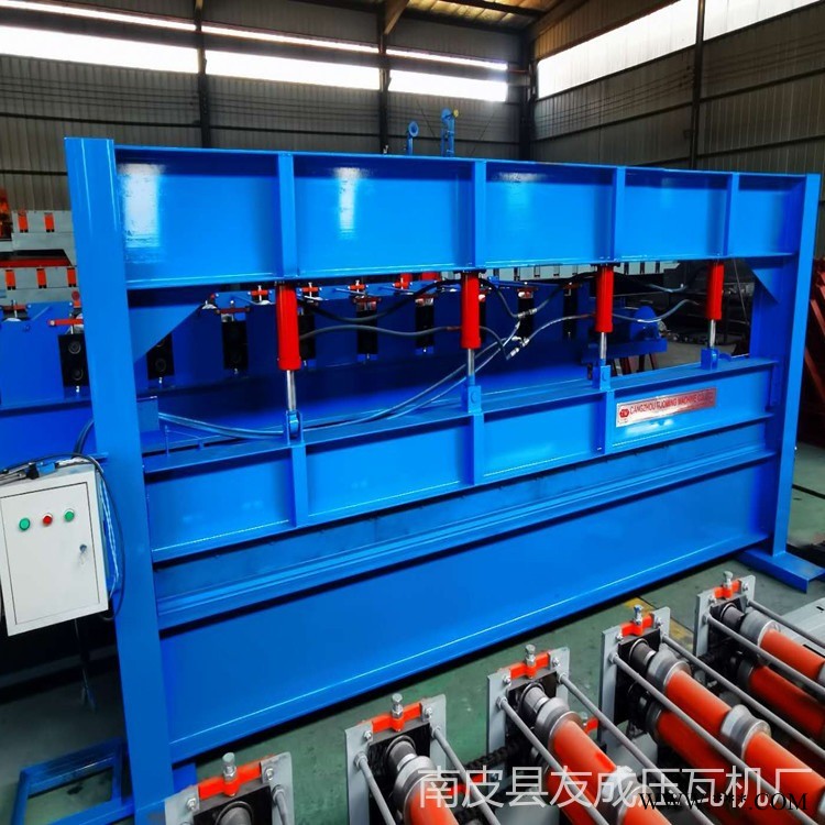 折弯设备 友成压瓦机 现货销售 简易4米液压折弯机 折弯机 液压折弯机图1