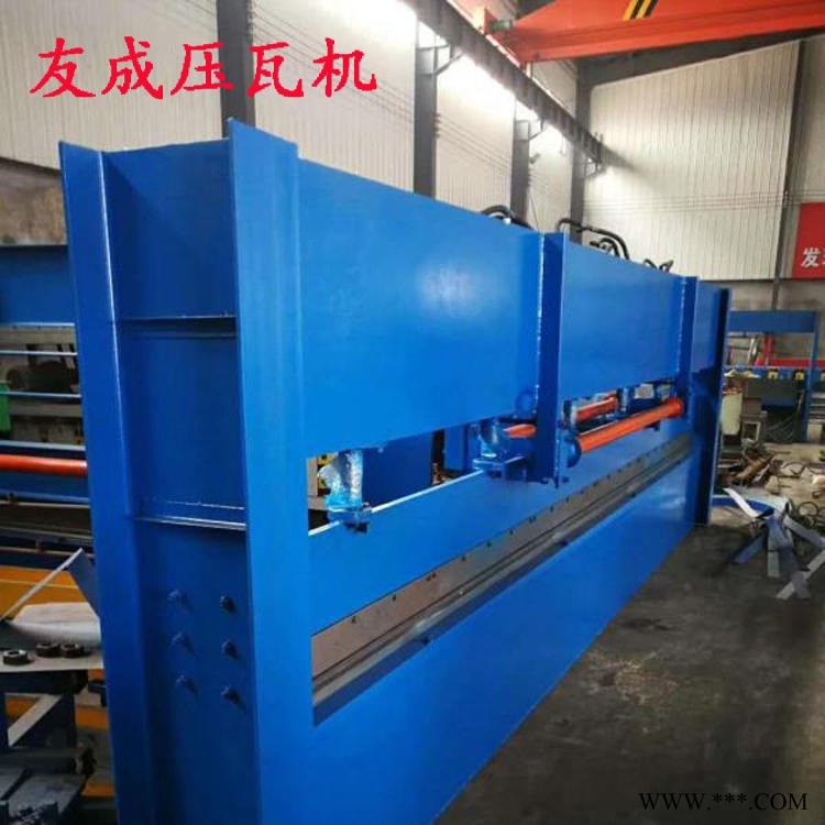 小型简易折弯机 电动液压折弯设备 友成压瓦机 加工定做 简易液压折弯机图1