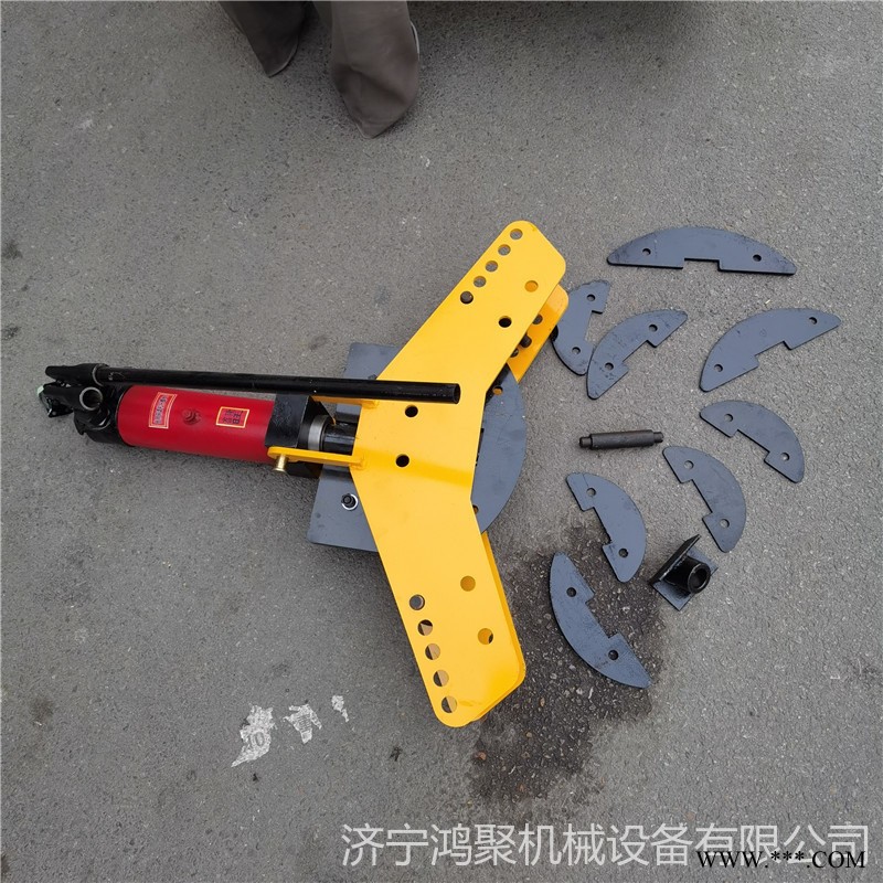 鸿聚牌电动小型折弯机 50*5接地扁铁折弯机轻松折弯图1