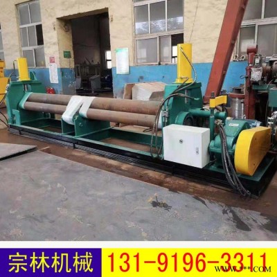 电动机械卷板机 半自动卷板机 宗林 小型四辊卷板机 实心圆钢卷板机