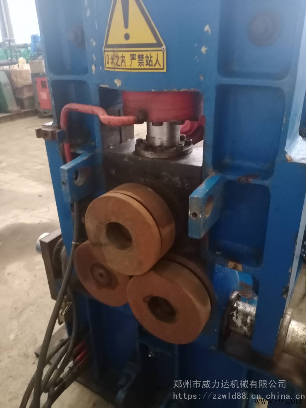 多功能8x1000弘力产液压卷板机 二手卷板机成色新 小型PLC卷板机图1