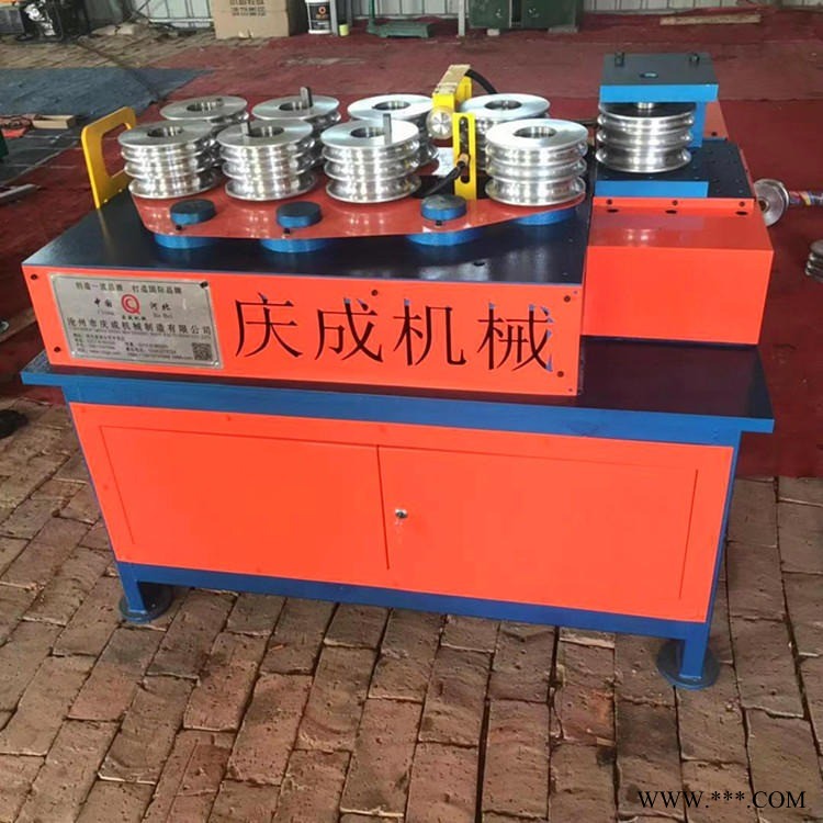 电动大棚弯管机 工地大棚弯管机 多功能伺服弯管机庆成机械图1