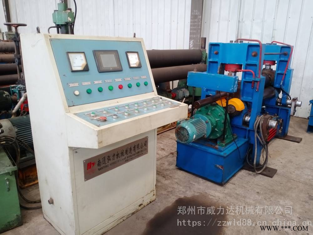 弘力产液压小型卷板机8x1000规格 多用化数控卷板机 二手卷板机安装少用图1