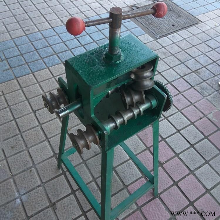 鑫隆现货销售多功能手动不锈钢弯管机 手摇弯管器弯管机 车棚圆管方管35 40 50折弯机图1